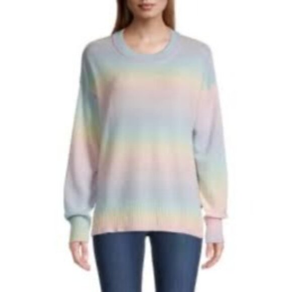 NWT Splendid Adeline Rainbow Sweater Womens Size M 100% Wool  rainbow ombre whim - Picture 1 of 10